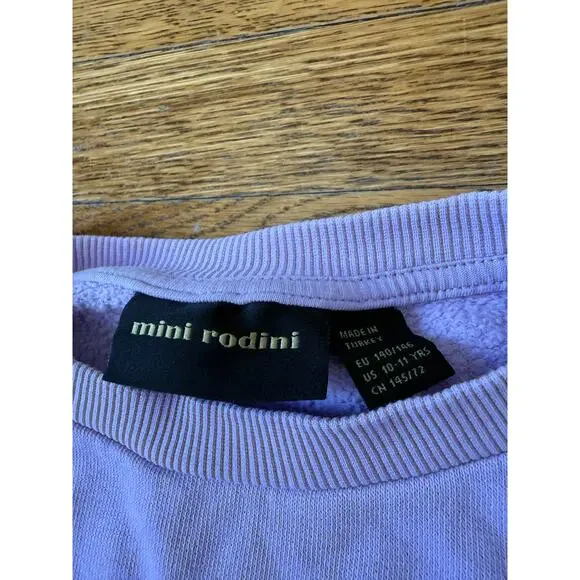 Mini Rodini Purple Sweatshirt Size 10-11 - Picture 5 of 6